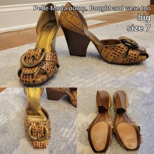 Pella Moda Stunning wide heels, size 7